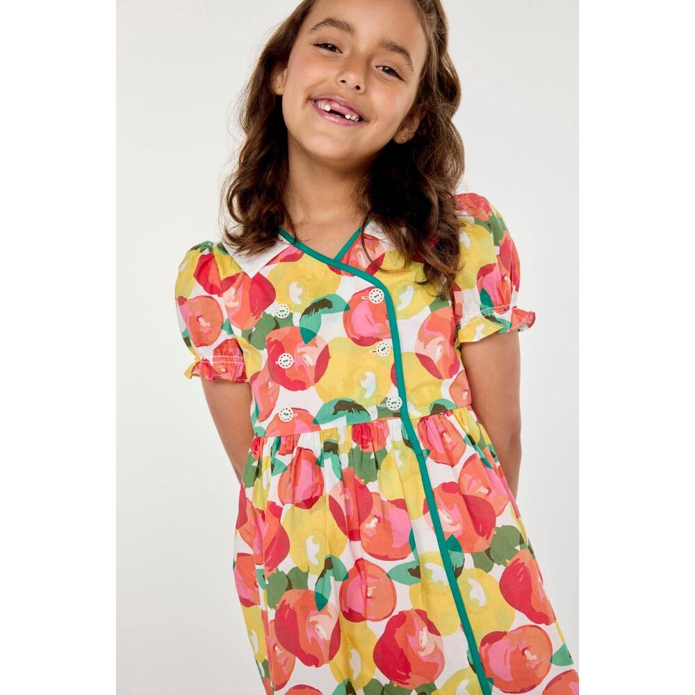 NWT Finding Foxtale Apple Pie Dress Watercolor Apple Print Size 6 - Picture 3 of 6